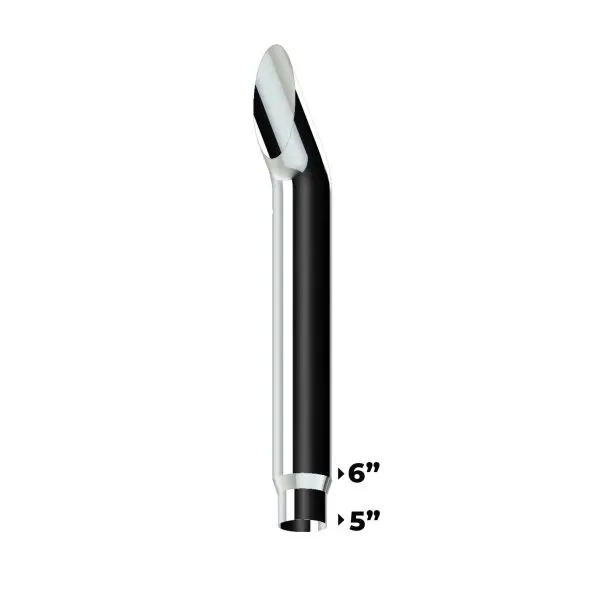 AUSSIE CURVE CHROME STACKS 6” OD > 5” OD X 48" LENGTH WITH 350C REDUCED TRADITIONAL SETUP
