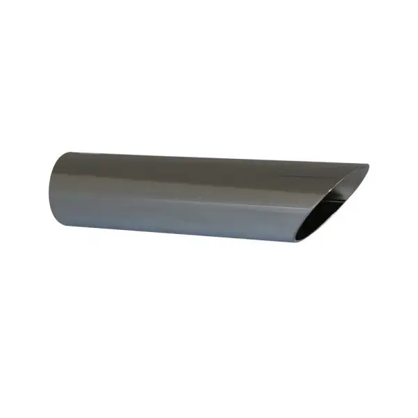 ANGLE CUT ROUND NON-ROLLED 2" ID X 2.12" OD X 8" LENGTH STANDARD BORE STAINLESS STEEL